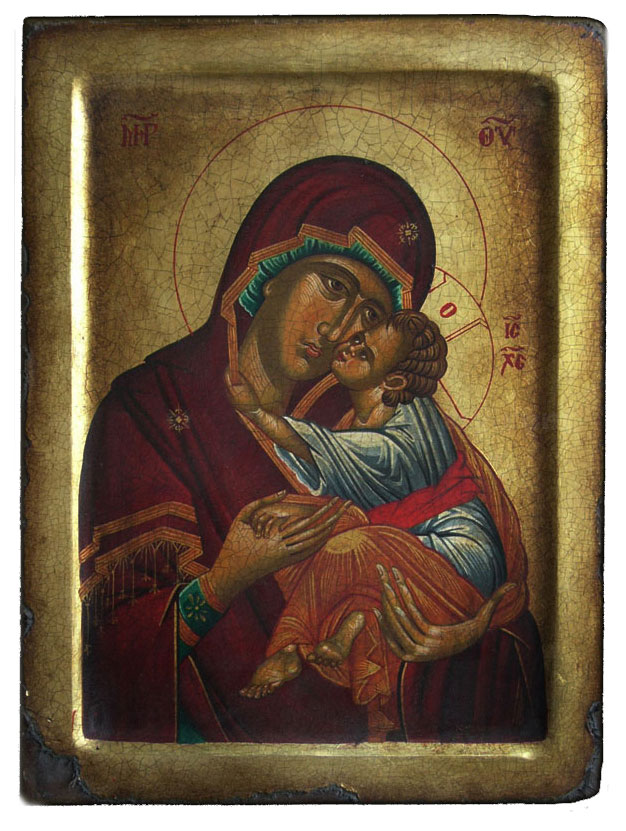 Virgin Mary and Child Jesus Christ Christian Orthodox icon