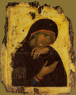 Virgin Mary Byzantine Christian Orthodox icon