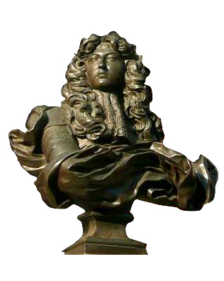 Louis XIV bronze bust