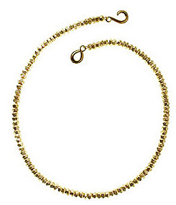 Indian Golden-Bead Single-Strand Necklace