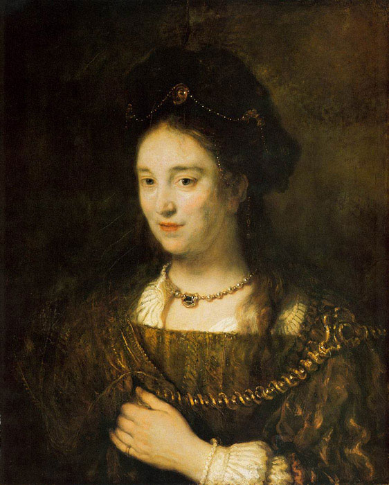Saskia, the Artist’s Wife by Harmenszoon van Rijn Rembrandt, 1643