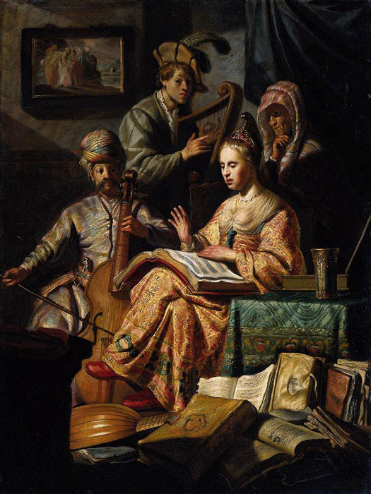 The Music Party by Harmenszoon van Rijn Rembrandt, 1626