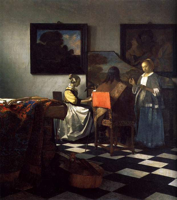 The Concert by Johannes Vermeer, 1665-66