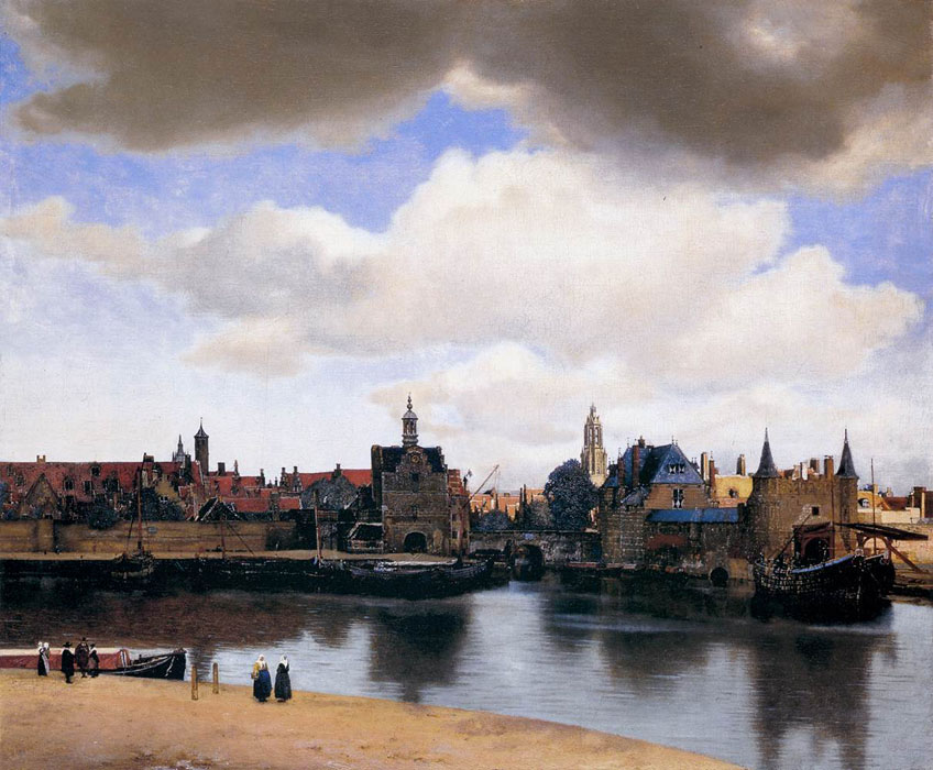 View of Delft by Johannes Vermeer, 1659-60