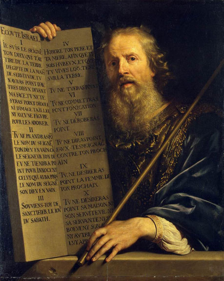 Moses with the Ten Commandments by Philippe de Champaigne, 1648