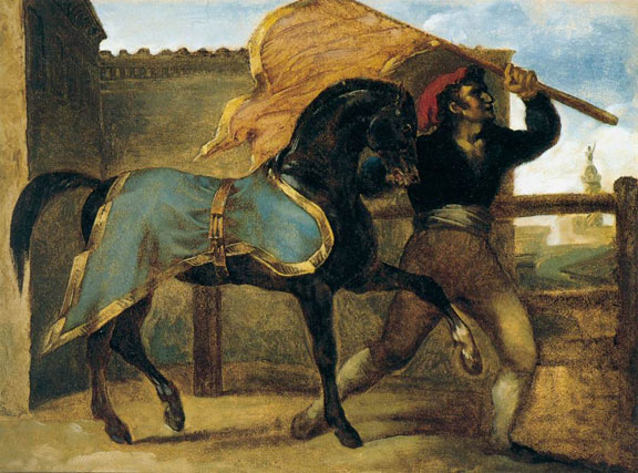 The Horse Race by Théodore Géricault, 1816-17