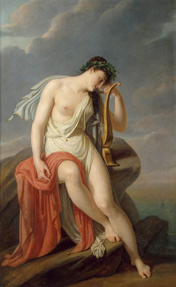 Sappho on the Leucadian Cliff by Pierre-Narcisse Guérin, 1800