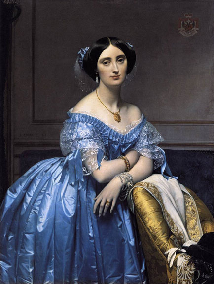 Princess de Broglie by Jean-Auguste-Dominique Ingres, 1851-53