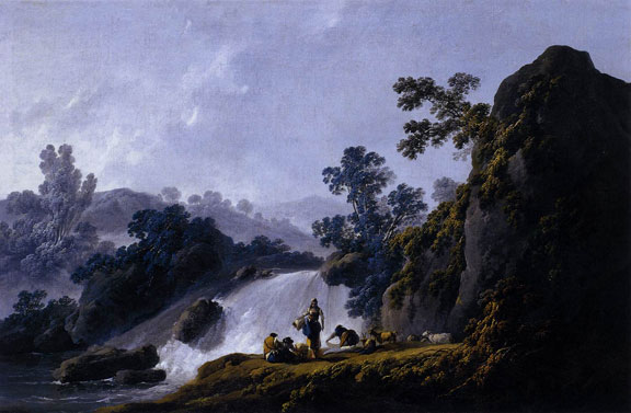Landscape with Washerwomen by Jean-Baptiste Pillement, 1792