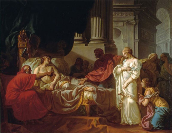 Antiochus and Stratonice by Jacques Louis David