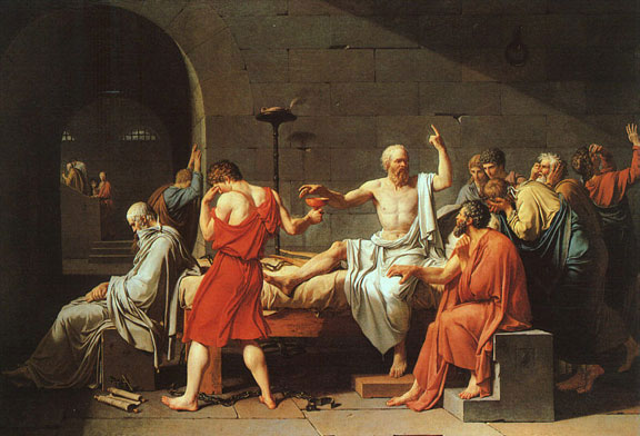 Death of Socrates by Jacques Louis David, 1787