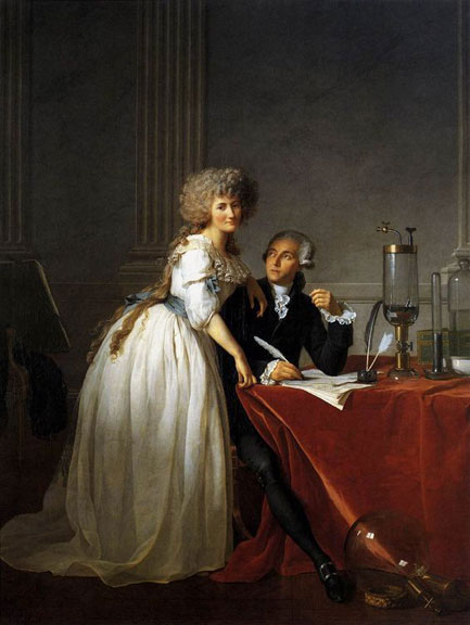 Portrait of Antoine-Laurent and Marie-Anne Lavoisier by Jacques Louis David, 1788