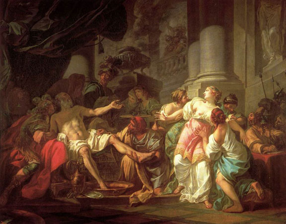 The Death of Seneca by Jacques Louis David, 1773