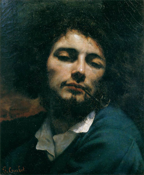 Self-Portrait (Man with Pipe) by Gustave Courbet, 1848-49
