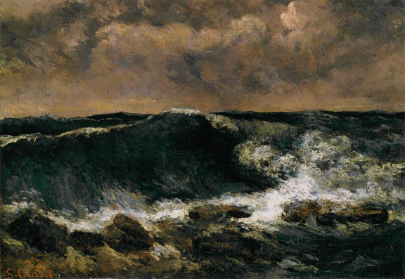 The Wave by Gustave Courbet, 1869-70