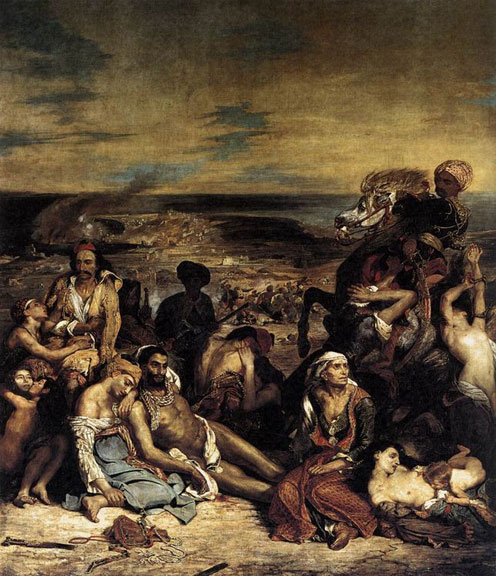 The Massacre at Chios (1) by Eugene Delacroix, 1824