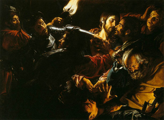 Taking of Christ with the Malchus Episode by Gérard Douffet, 1620