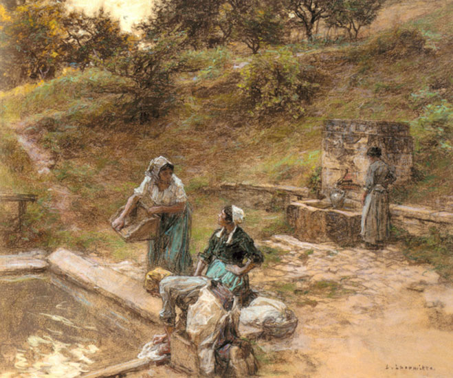 Augustin Hermitte Oil Painting