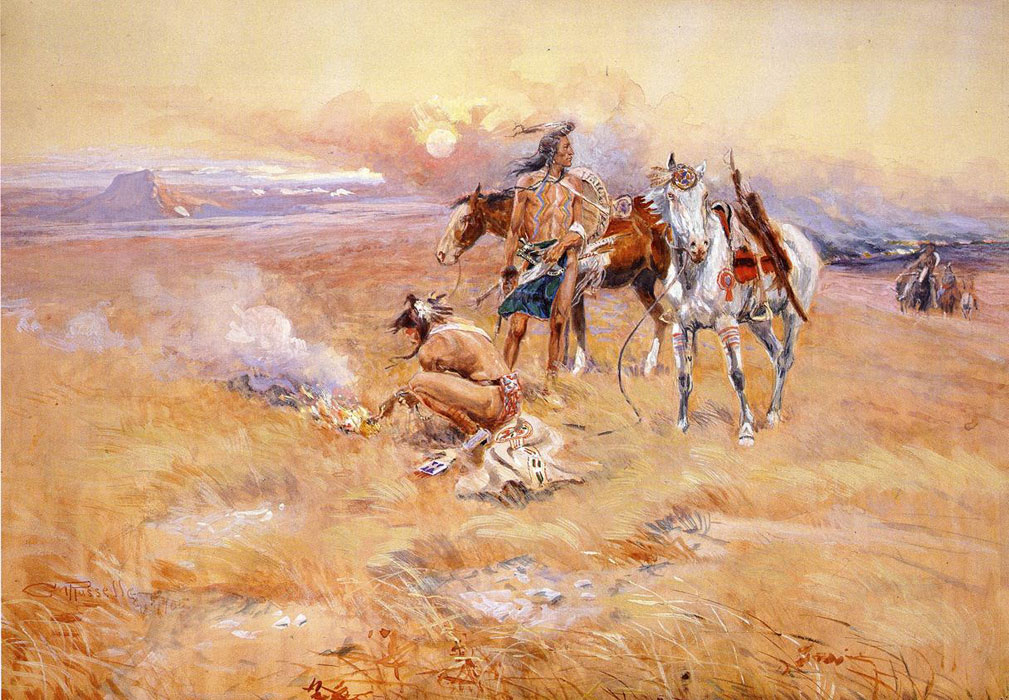 Charles Russell Oil Painting
