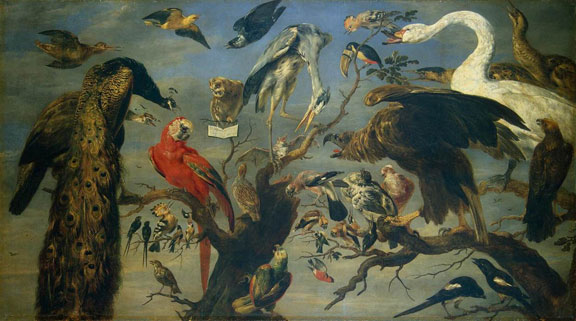 Concert of Birds by Frans Snyders, 1629-30