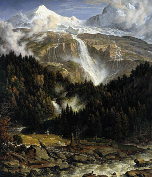 The Schmadribach Falls by Joseph Anton Koch, 1821