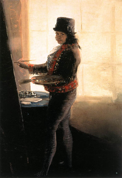 Self-Portrait in the Workshop by Francisco de Goya y Lucientes, 1790