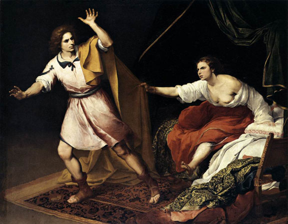 Joseph and Potiphar’s Wife by Bartolomé Esteban Murillo, 1640-45