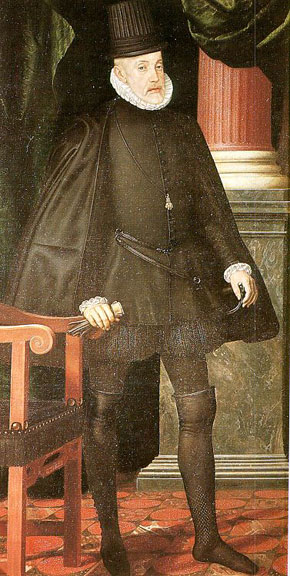 Philip II by Juan Pantoja de la Cruz