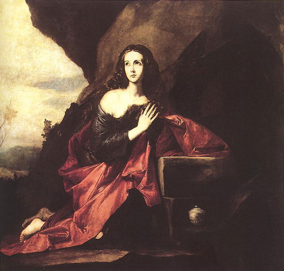 Mary Magdalene in the Desert by Jusepe de Ribera, 1640