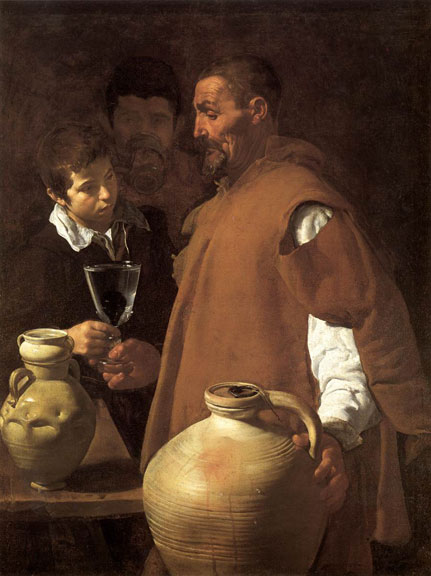 The Waterseller of Seville by Diego Rodriguez de Silva y Velázquez, 1623