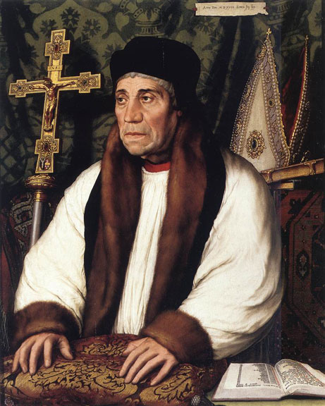 Portrait of William Warham, Archbishop of Canterbury by Hans Holbein the Younger, 1527