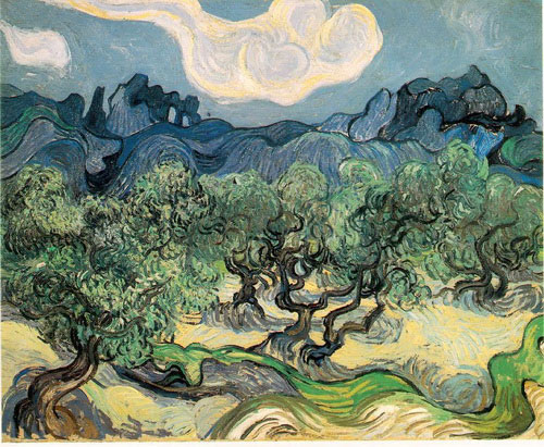 Vincent van Gogh: Olive Trees with the Alpilles in the Background