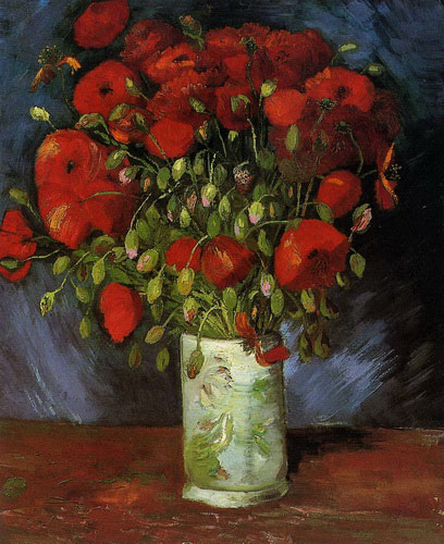 Vincent van Gogh: Vase with Red Poppies