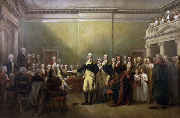 General George Washington Resigning His Commission by John Trumbull
