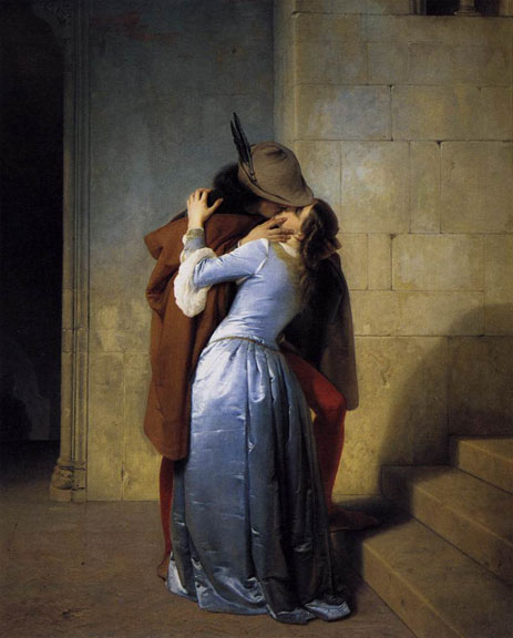 The Kiss by Francesco Hayez, 1859