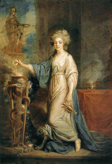 Portrait of a Woman as a Vestal Virgin by Angelica Kauffmann, 1770