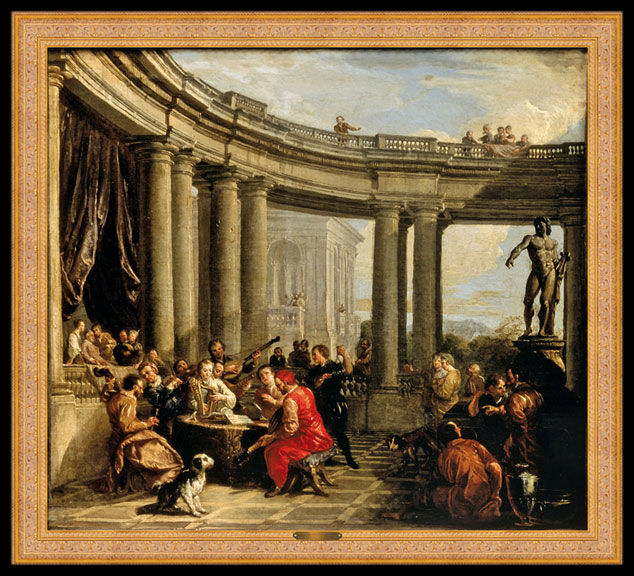 Concert Given in the Interior of a Circular Gallery of the Doric Order by Giovanni Paolo Panini
