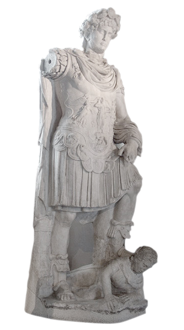 Marble statue of Triumphant Roman Emperor Hadrian from Hierapytna