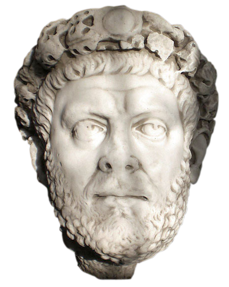 Marble Head of Roman Emperor Diocletian from Nicomedia
