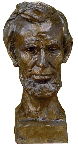 Abraham Lincoln bust sculpture by Gutzon Borglum