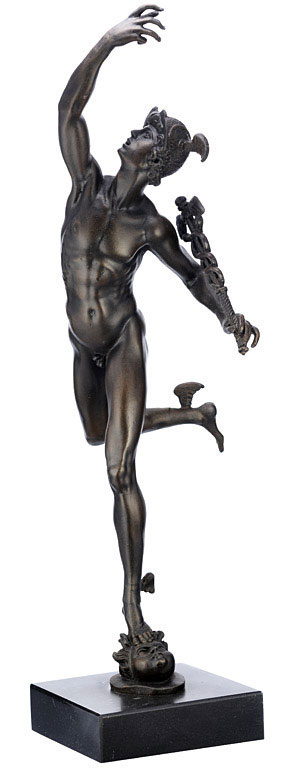 Giovanni Bologna’s Mercury Bronze sculpture statue