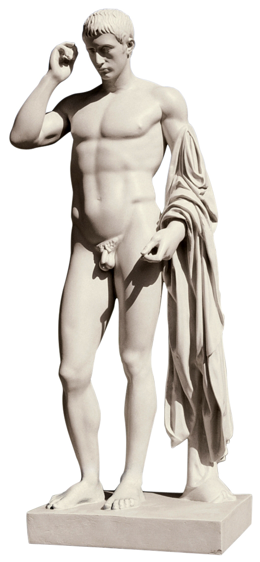 Marcellus as Hermes Logios of Louvre Museum Statue