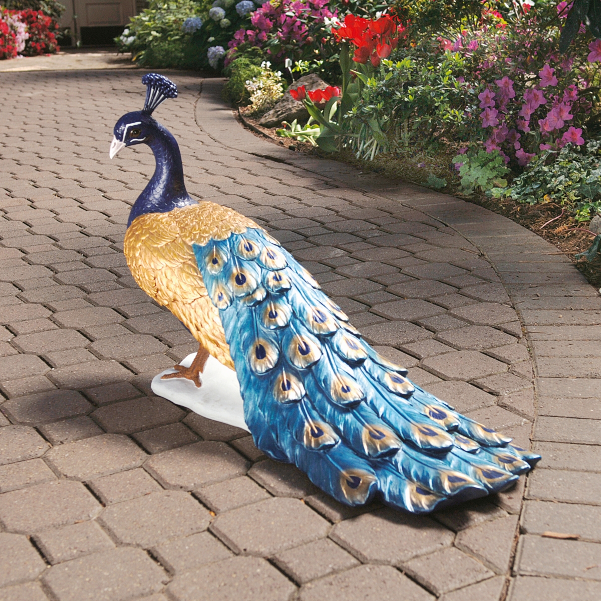 Peacock Sculpture Statue life-size