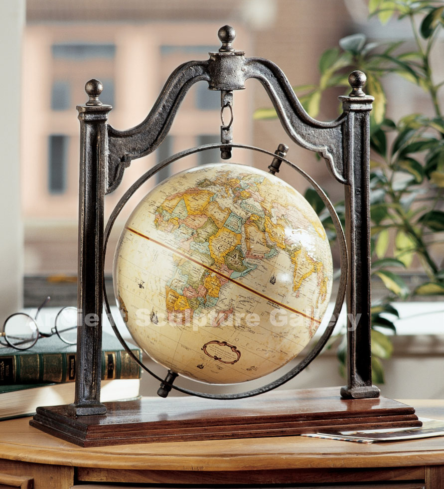 Suspension Old World Globe Replica Model