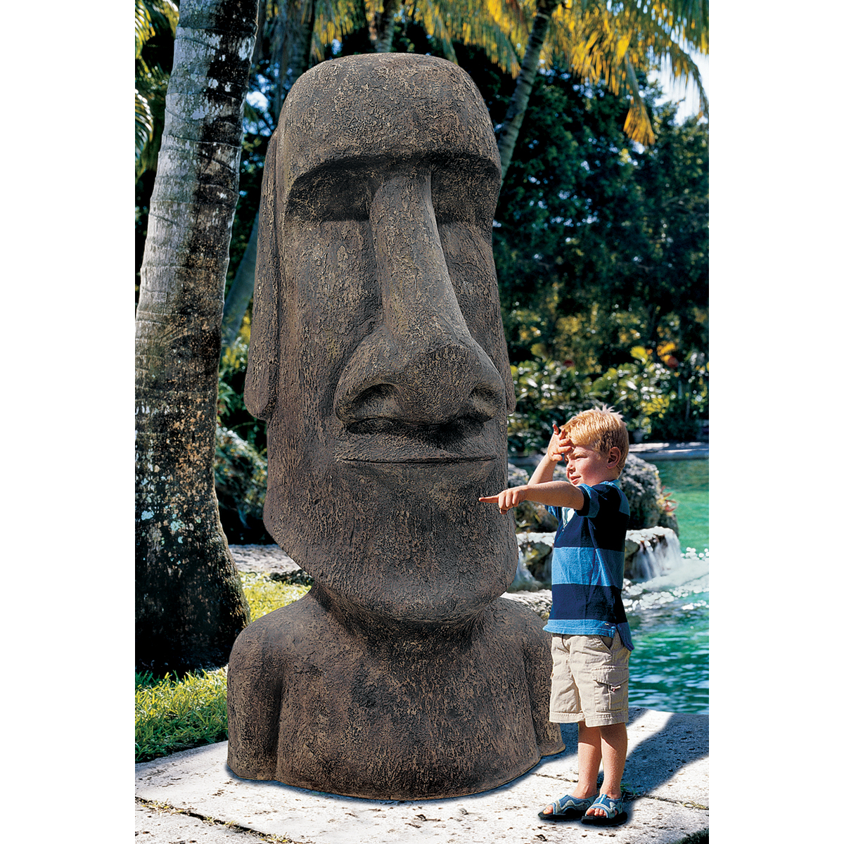 Moai Monolith Statue of Easter Island Ahu Akivi