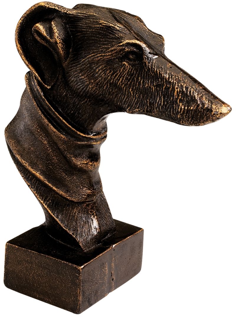 Whippet Dog Iron Sculpture