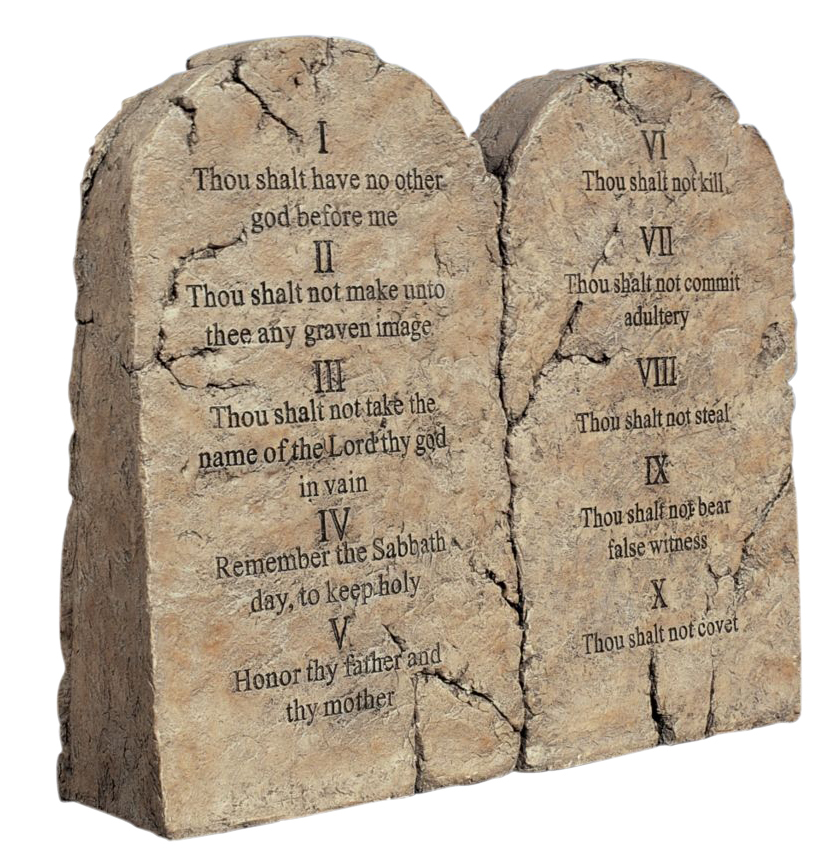 Ten Commandments Tablet Sculpture