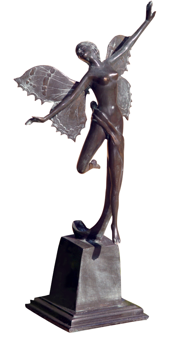 Fairy Solid Bronze Garden Sculpture