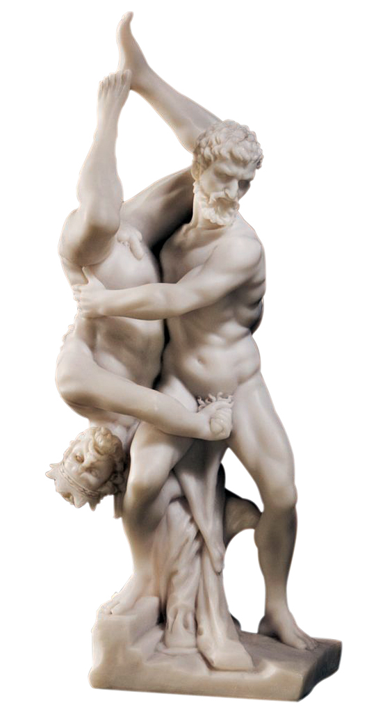 Hercules and Diomedes Sculpture by Vincenzo de’ Rossi