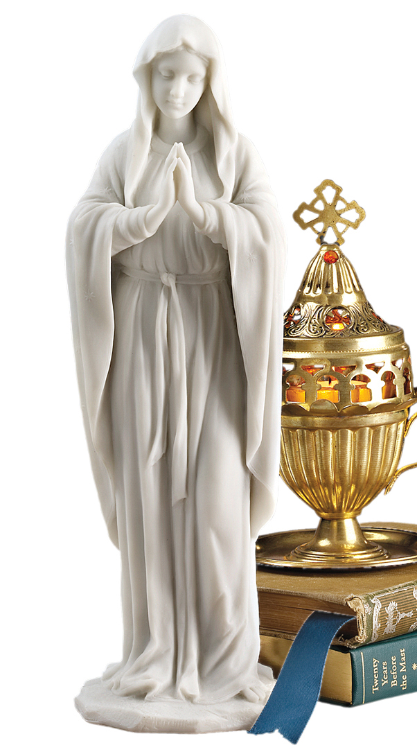 Blessed Virgin Mary Lady of Grace Marble Statue